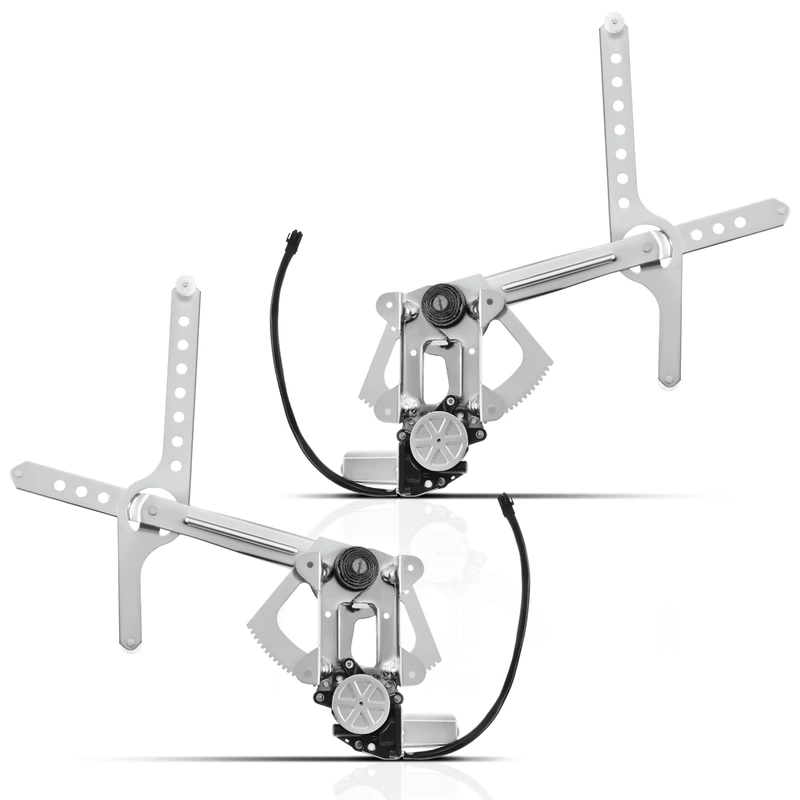 2 Pcs Front Power Window Regulator with Motor for Chevy GMC C/K 1500 Yukon Tahoe