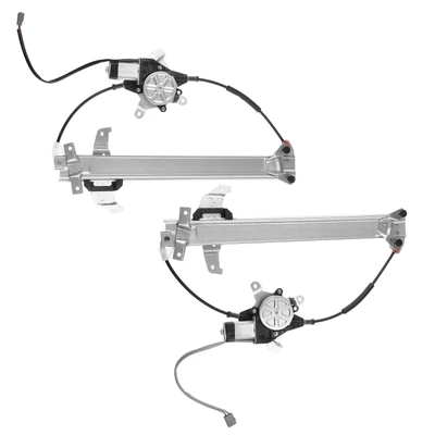 2 Pcs Front Power Window Regulator with Motor