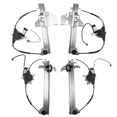 4 Pcs Front & Rear Power Window Regulator with Motor