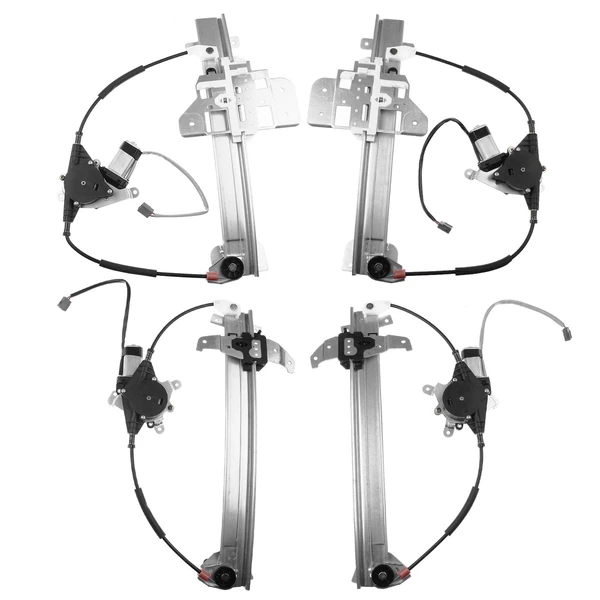 1995-1997 Lincoln Town Car 4-Pc Window Regulator and Motor Kit Front & Rear Electric with Motor A-Premium APWR1633