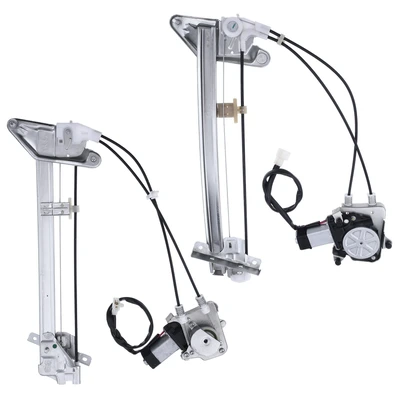 2 Pcs Front Power Window Regulator with Motor