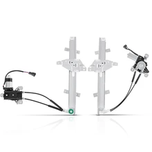 2 Pcs Front Power Window Regulator with Motor