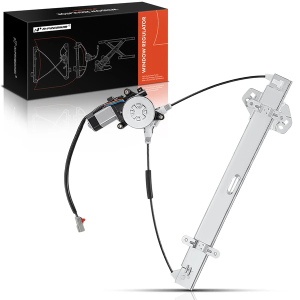 2001-2005 Honda Civic 1-Pc Power Window Regulator and Motor Assembly Front Left Driver Side Electric with Motor A-Premium APWR0562