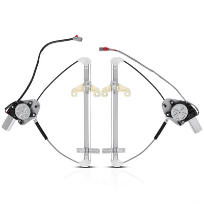 2 Pcs Rear Power Window Regulator with Motor