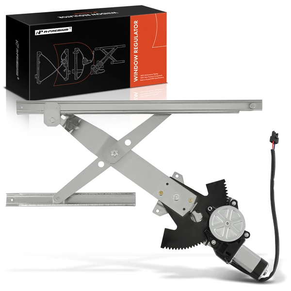 1996-2005 Pontiac Sunfire 1-Pc Power Window Regulator and Motor Assembly Front Left Driver Side Electric with Motor A-Premium APWR1383