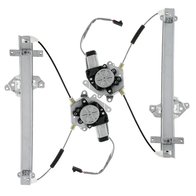 2 Pcs Front Power Window Regulator with Motor