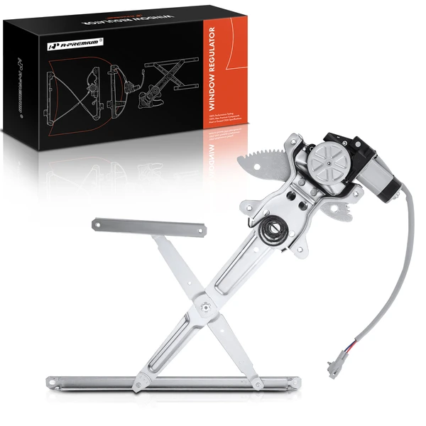 1989-1995 Toyota Pickup 1-Pc Power Window Regulator and Motor Assembly Front Right Passenger Side Electric with Motor A-Premium APWR2613