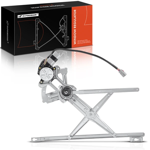 1990-1993 Honda Accord 1-Pc Power Window Regulator and Motor Assembly Front Left Driver Side Electric with Motor A-Premium APWR0199