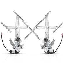 2 Pcs Front Power Window Regulator with Motor