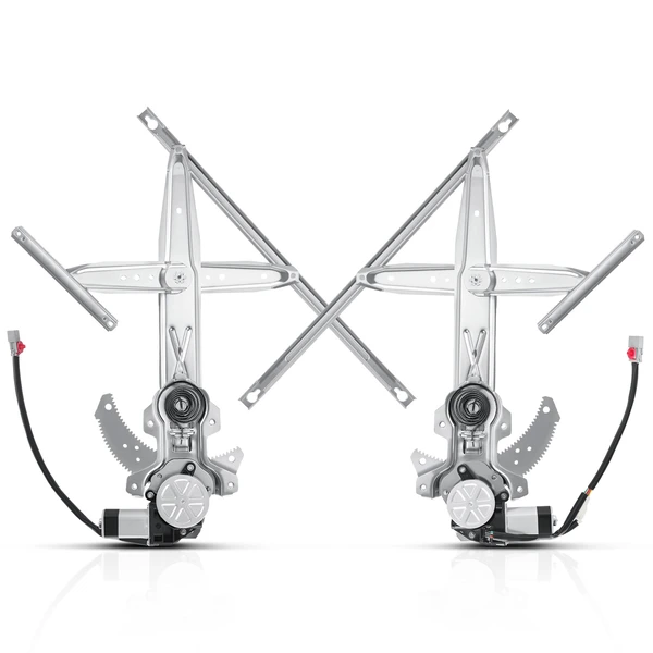 2 Pcs Front Power Window Regulator with Motor for Honda Civic 96-00