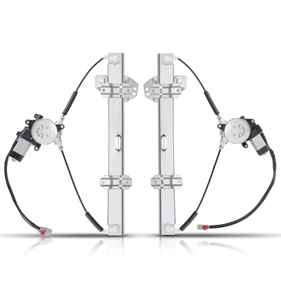 2 Pcs Front Power Window Regulator with Motor