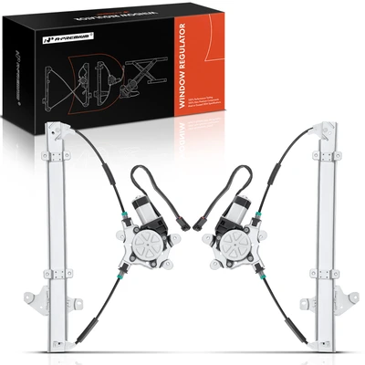 2 Pcs Front Power Window Regulator with Motor