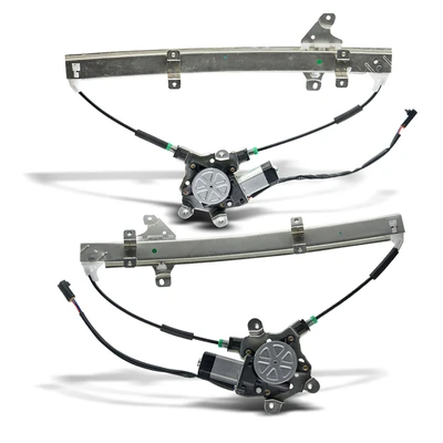 2 Pcs Front Power Window Regulator with Motor