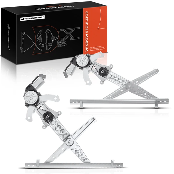 2004-2007 Mercury Monterey 2-Pc Window Regulator and Motor Kit Front Driver & Passenger Electric with Motor A-Premium APWR0535