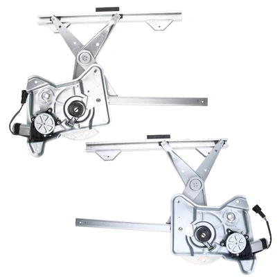 2 Pcs Front Power Window Regulator with Motor