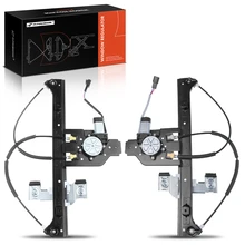 2003-2005 Isuzu Ascender 2pc Power Window Regulator Rear Driver & Passenger with Motor A-Premium APWR3855