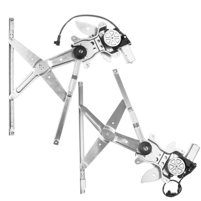 2 Pcs Front Power Window Regulator with Motor