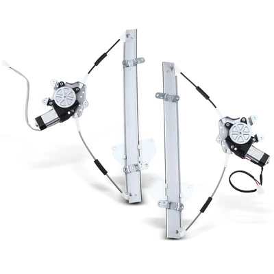 2 Pcs Front Power Window Regulator with Motor