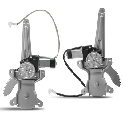 2 Pcs Rear Power Window Regulator with Motor