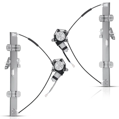 2 Pcs Front Power Window Regulator with Motor
