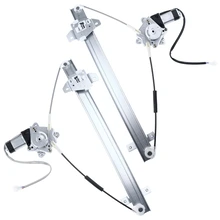2 Pcs Front Power Window Regulator with Motor