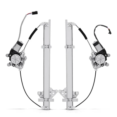 2 Pcs Front Power Window Regulator with Motor