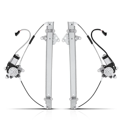 2 Pcs Front Power Window Regulator with Motor