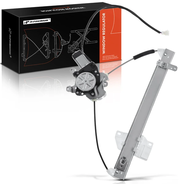 1997-2001 Mitsubishi Mirage 1-Pc Power Window Regulator and Motor Assembly Rear Right Passenger Side Electric with Motor A-Premium APWR0670