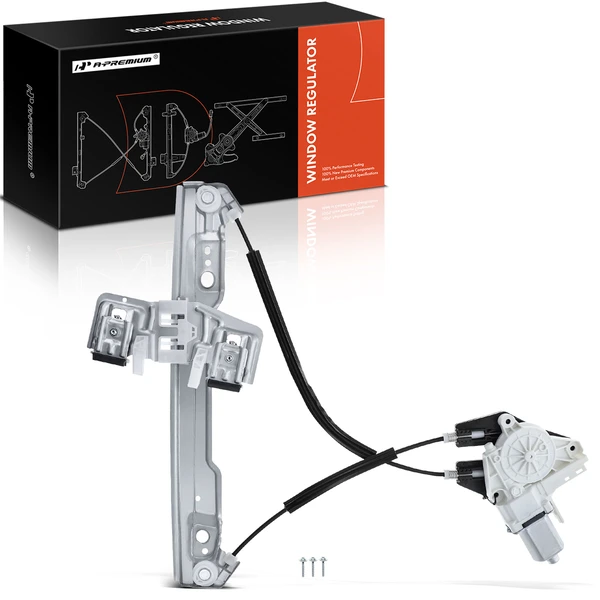 2011-2019 Ford Fiesta 1-Pc Window Regulator Front Right Passenger Side with Motor A-Premium APWR3316TW