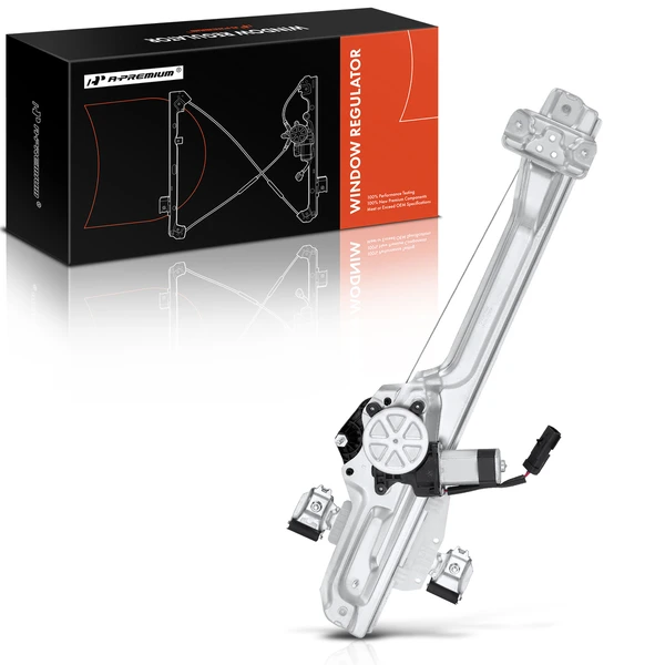 2017-2020 GMC Yukon 1-Pc Power Window Regulator and Motor Assembly Rear Left Driver Side Electric with Motor A-Premium APWR1062