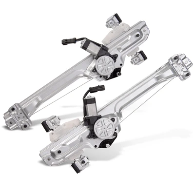 2 Pcs Rear Power Window Regulator with Motor