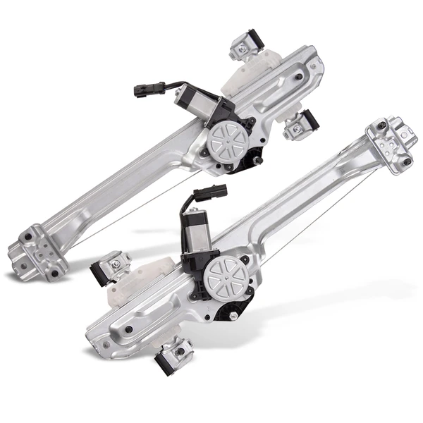 2 Pcs Rear Power Window Regulator with Motor for Chevy Silverado Sierra 1500 14-20