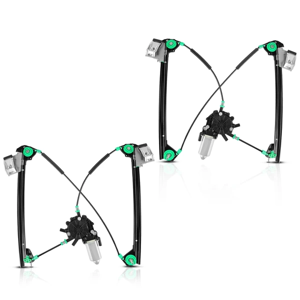 2 Pcs Front Power Window Regulator with Motor for Chevrolet Corvette 97-04