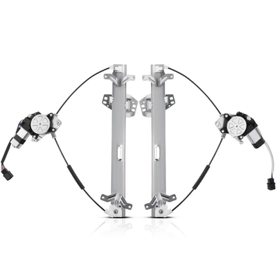 2 Pcs Front Power Window Regulator with Motor