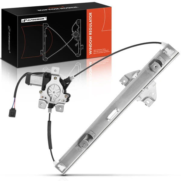 2002-2007 Saturn Vue 1-Pc Power Window Regulator and Motor Assembly Rear Left Driver Side Electric with Motor A-Premium APWR1697