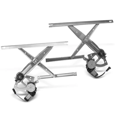 2 Pcs Rear Power Window Regulator with Motor