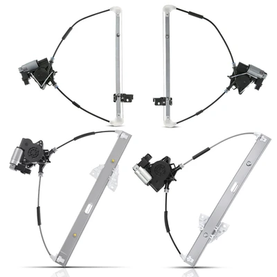 4 Pcs Front & Rear Power Window Regulator with Motor 6Pin