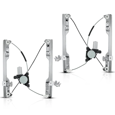 2 Pcs Front Power Window Regulator with Motor
