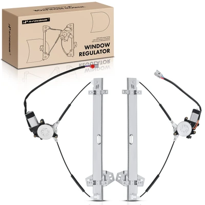 2 Pcs Front Power Window Regulator with Motor