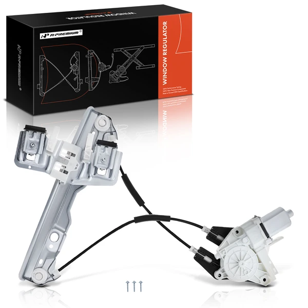 Rear Driver Power Window Regulator with Motor for Ford Fiesta 2011-2019