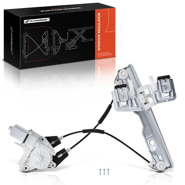 Rear Passenger Power Window Regulator with Motor for Ford Fiesta 2011-2019