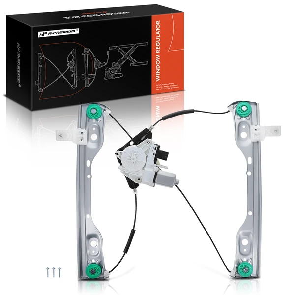 Front Driver Power Window Regulator with Motor 6-Pins for Jeep Cherokee 14-21