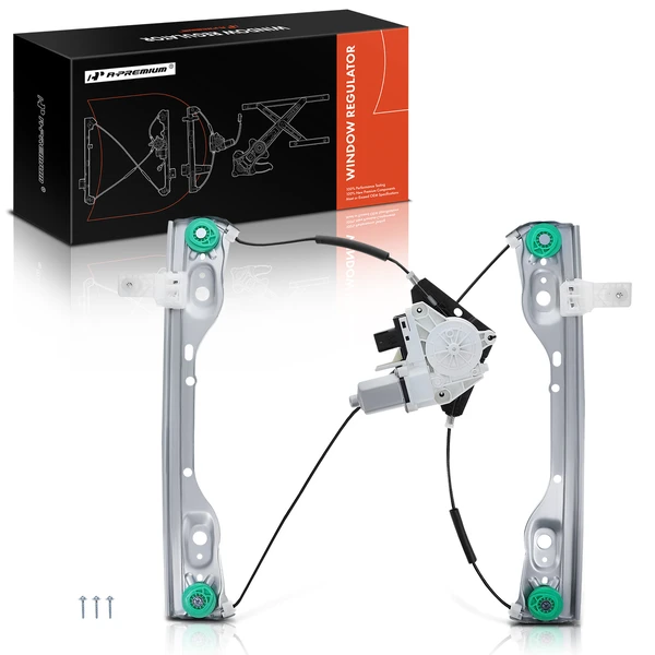 Front Passenger Power Window Regulator with Motor 6-Pins for Jeep Cherokee 14-21