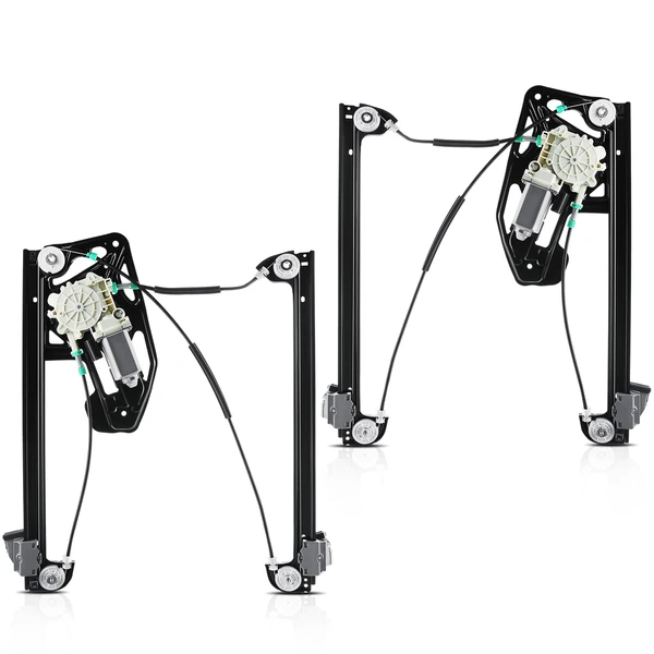 2 Pcs Front Power Window Regulator with Motor for BMW E38 740i 750iL 95-01