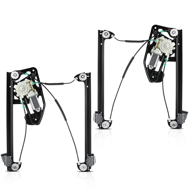 1996 BMW 740iL 2-Pc Window Regulator and Motor Kit Front Driver & Passenger Electric with Motor A-Premium APWR0036