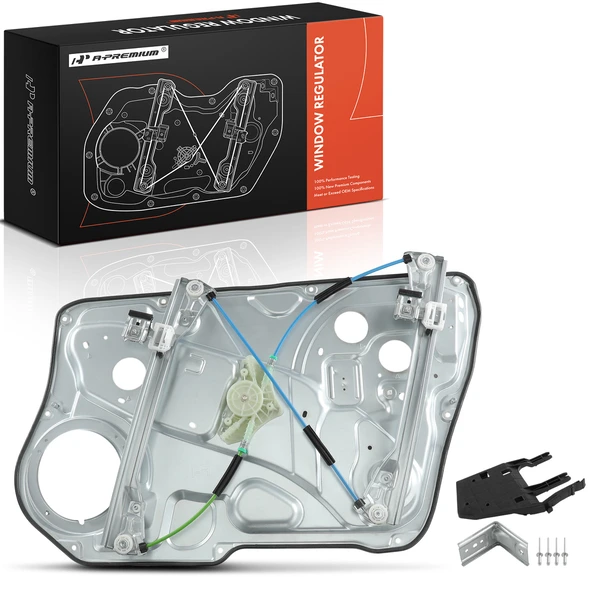 2009-2010 Hyundai Genesis 1-Pc Power Window Regulator Front Left Driver Side with Motor A-Premium APWR3620