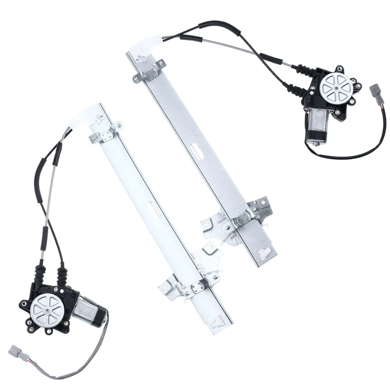 2 Pcs Front Power Window Regulator with Motor for Kia Spectra Sephia