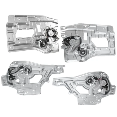 4 Pcs Front & Rear Power Window Regulator with Motor