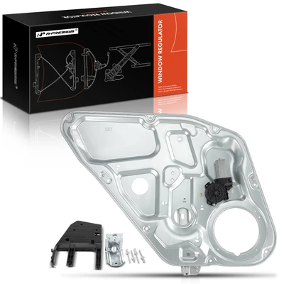 Rear Driver Power Window Regulator with Motor & Panel