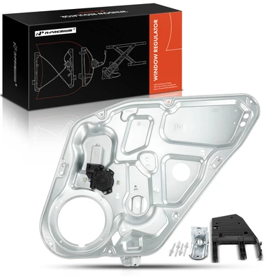 Rear Passenger Power Window Regulator with Motor & Panel